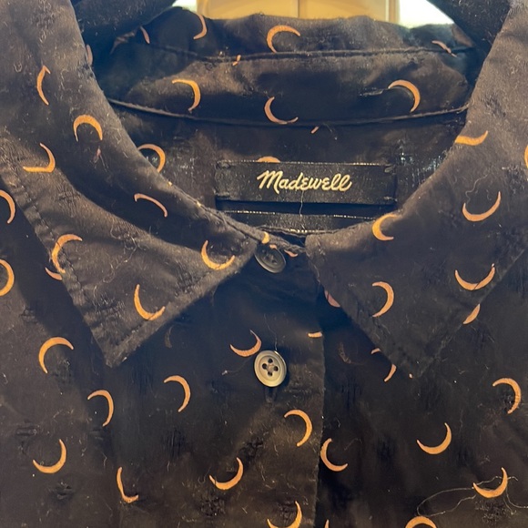 Madewell, black, long sleeve, shirt, large - Picture 3 of 4
